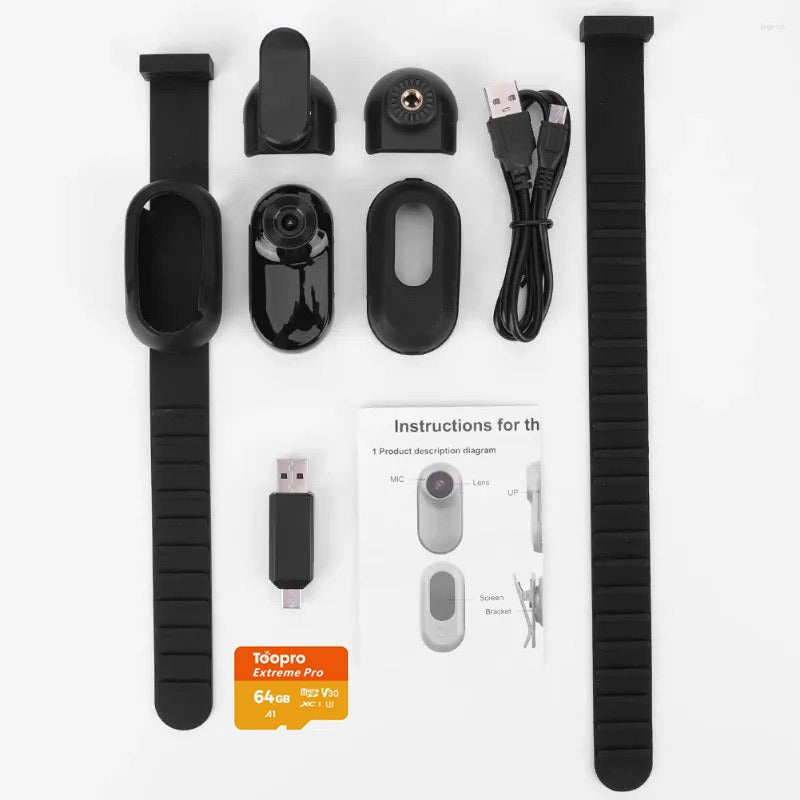 Pet Camera Thumb Camera Cat View Camera Motion Dv Riding Recorder Hd Magnetic - Image 1